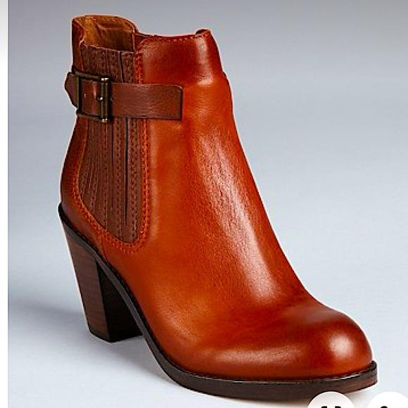 Dolce Vita Cognac Leather Boots - gently used, size 6 - Picture 1 of 2